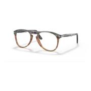 Persol Hopfällbara optiska glasögon i opalbrunt Brown, Unisex
