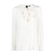 PINKO Vit Bloom Blus White, Dam