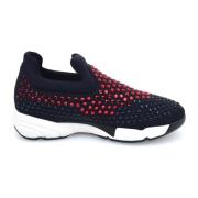 Pinko Neopren/Strass Turbine Sneaker Black, Dam