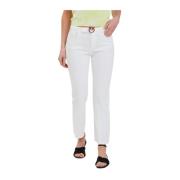 Pinko Boot Cut Jeans White, Dam