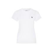 Polo Ralph Lauren Klassisk Rundhalsad T-shirt White, Dam
