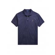 Polo Ralph Lauren Slim Fit Navy Blue Polo Shirt Blue, Herr