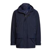 Polo Ralph Lauren 2-i-1 Parkas med Quiltad Foder Blue, Herr