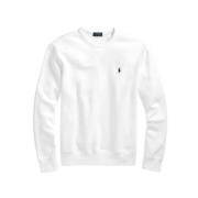 Polo Ralph Lauren Klassisk Sweatshirt med Ikoniskt Logotyp White, Herr