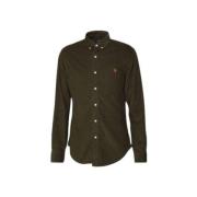 Polo Ralph Lauren Slim Corduroy Skjorta Green, Herr