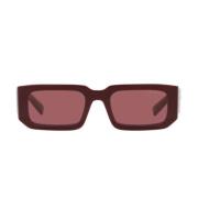 Prada Stiliga solglasögon med stil och hållbarhet Red, Unisex