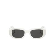 Prada Snygga fyrkantiga solglasögon för kvinnor White, Dam