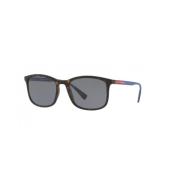Prada Snygga blåa fyrkantiga polariserade solglasögon för män Brown, H...