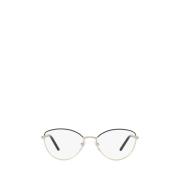 Prada Silver Ombre Glasögon för Kvinnor Black, Dam