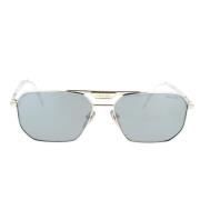 Prada Silverfärgade solglasögon med spegelglas Gray, Unisex