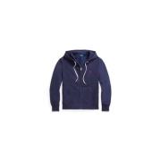 Ralph Lauren Navy Zip Polo Hoodie - Storlek: M, Färg: Navy Blue, Dam