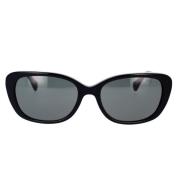 Ralph Lauren Pillowformade solglasögon för kvinnor Black, Unisex