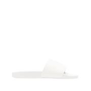 Ralph Lauren Stiliga vita logo print slip-on sandaler White, Herr