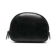 Stella McCartney Svart Perforerad Logotyp Clutch Black, Dam