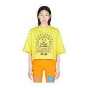 The North Face Grafiskt Tryck Kortärmad T-shirt Yellow, Dam