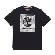 Timberland Stack Tee - Svart Streetwear Black, Herr