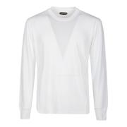Tom Ford Klassisk Vit Långärmad T-Shirt White, Herr