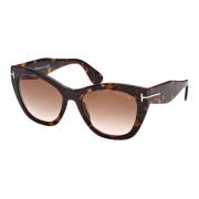 Tom Ford Rosa Havana Solglasögon, Stil Cara FT 0940 Brown, Dam