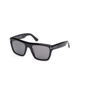 Tom Ford Svarta polariserade solglasögon Black, Unisex