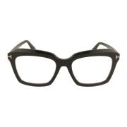 Tom Ford Fyrkantiga Glasögon med Blåljusfilter Black, Unisex