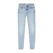 Tommy Hilfiger Klassiska Skinny Jeans med Faded Wash Blue, Dam