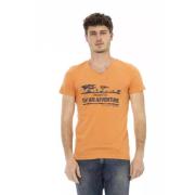 Trussardi Action Orange V-Hals T-Shirt Orange, Herr