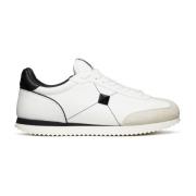 Valentino Studded Low-Top Sneakers White, Herr