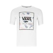 Vans Klassisk Box Print T-Shirt White, Herr