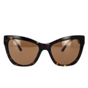 Versace Stiliga Cat-Eye Solglasögon Brown, Unisex