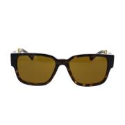 Versace Rektangulära solglasögon Ve4412 Black, Unisex