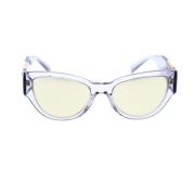 Versace Stilren och modig cat-eye solglasögon Gray, Unisex