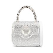 Versace Optical White-Palladium Crystal La Medusa Mini Väska White, Da...