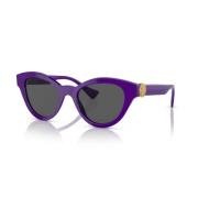 Versace Stiliga Sole Solglasögon för Kvinnor Purple, Dam