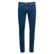 Versace Slim-fit Jeans med Brodyr Blue, Herr