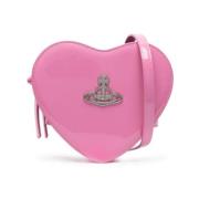 Vivienne Westwood Bubblegum Pink Louise Orb-Plaque Crossbody Väska Pin...