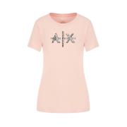 Armani Exchange Klassisk T-shirt Pink, Dam