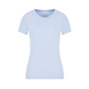 Armani Exchange Klassisk Stil T-Shirt, Olika Färger Blue, Dam