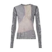 Balmain Lyxig Illusion Top Multicolor, Dam