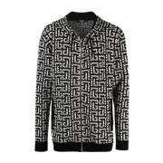 Balmain Stilfull Sweatshirt med Dragkedja Black, Herr