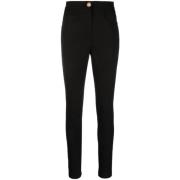 Balmain Noir Stretch Skinny Chinos Black, Dam