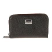 Dolce & Gabbana Svart Läder Plånbok - Portafoglio St.dauphine Black, H...