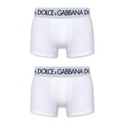 Dolce & Gabbana Märkesboxare 2-pack White, Herr