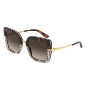 Dolce & Gabbana Stiliga solglasögon för kvinnor Brown, Dam