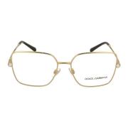 Dolce & Gabbana Glamorösa fyrkantiga glasögon Yellow, Dam