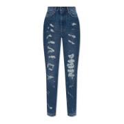 Dolce & Gabbana Jeans med vintageeffekt Blue, Dam