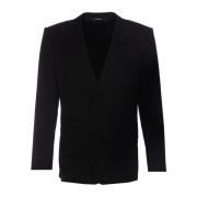 Dolce & Gabbana Svart Oversize Blazer för Män Black, Herr