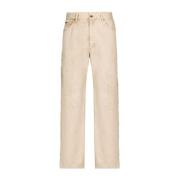 Dolce & Gabbana Herr Straight Jeans Kollektion Beige, Herr