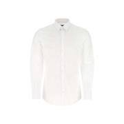 Dolce & Gabbana Snygg Vit Stretch Poplin Skjorta White, Herr
