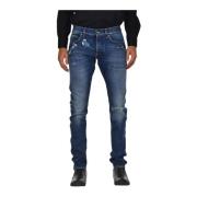Dolce & Gabbana Guld Slim-fit Jeans för Män Blue, Herr