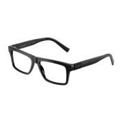 Dolce & Gabbana Klassiska svarta acetatglasögon Black, Herr